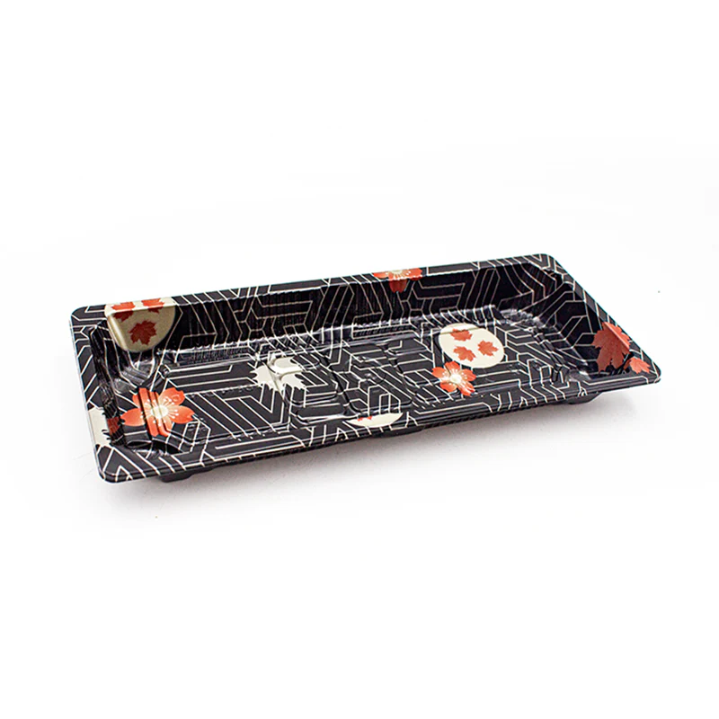 HQ-01 Gold Printed Sushi Tray Base, Case (1200's)
