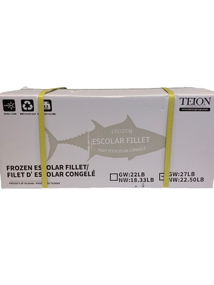 Teion Super Frozen Escolar Fillet, Case (27 LB)